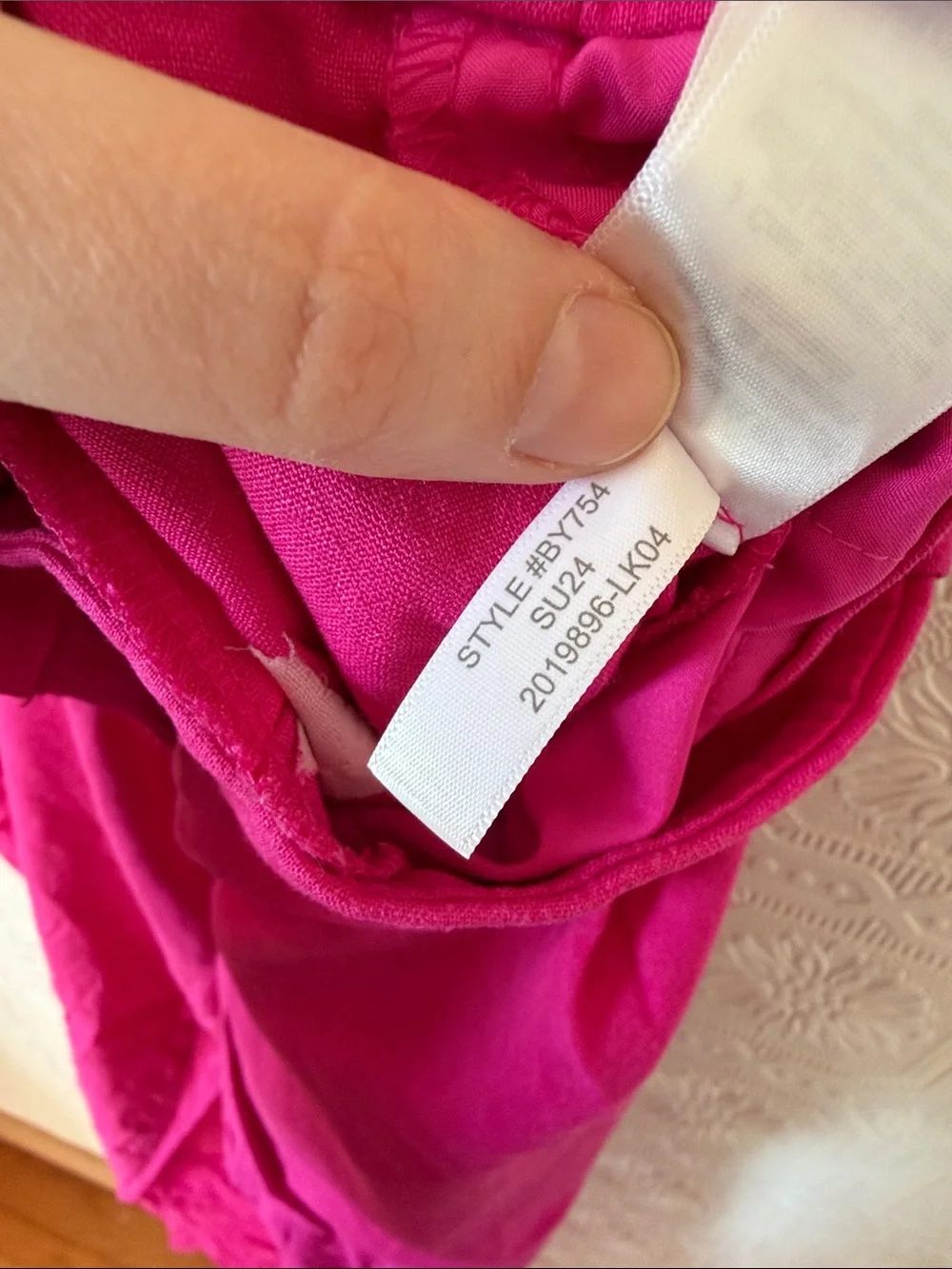 J. Crew Bright Pink High-Rise Straight Trousers Linen Blend Size 12